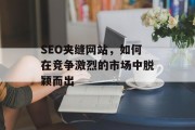 SEO夹缝网站,如何在竞争激烈的市场中脱颖而出 SEO夹缝网站,如何在竞争激烈的市场中脱颖而出