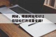 揭秘，哪些网站可以让你轻松打开流量宝藏？