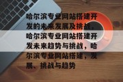 哈尔滨专业网站搭建开发的未来发展及挑战,哈尔滨专业网站搭建开发未来趋势与挑战,哈尔滨专业网站搭建,发展、挑战与趋势 哈尔滨专业网站搭建开发的未来发展及挑战,哈尔滨专业网站搭建开发未来趋势与挑战,哈尔滨专业网站搭建,发展、挑战与趋势