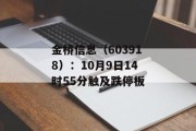 金桥信息(603918):10月9日14时55分触及跌停板 金桥信息(603918):10月9日14时55分触及跌停板