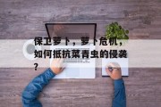 保卫萝卜，萝卜危机，如何抵抗菜青虫的侵袭？