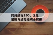 网站编程SEO,优化策略与编程技巧全解析 网站编程SEO,优化策略与编程技巧全解析