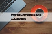 传统网站流量困境解析与突破策略 传统网站流量困境解析与突破策略