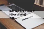 华尔街点头了?高盛也对DeepSeek感兴趣 华尔街点头了?高盛也对DeepSeek感兴趣