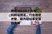 揭秘2023年十大招标网站排名,行业翘楚齐聚,助力招标事业蓬勃发展 揭秘2023年十大招标网站排名,行业翘楚齐聚,助力招标事业蓬勃发展