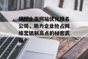 揭秘上海网站优化排名公司,助力企业抢占网络营销制高点的秘密武器 揭秘上海网站优化排名公司,助力企业抢占网络营销制高点的秘密武器