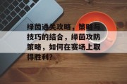 绿茵通关攻略,策略与技巧的结合,绿茵攻防策略,如何在赛场上取得胜利? 绿茵通关攻略,策略与技巧的结合,绿茵攻防策略,如何在赛场上取得胜利?