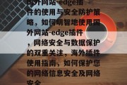 国外网站-edge插件的使用与安全防护策略，如何明智地使用国外网站-edge插件，网络安全与数据保护的双重关注，海外插件使用指南，如何保护您的网络信息安全及网络安全