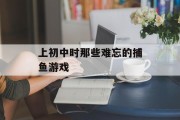 上初中时那些难忘的捕鱼游戏 上初中时那些难忘的捕鱼游戏