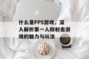 什么是FPS游戏，深入解析第一人称射击游戏的魅力与玩法