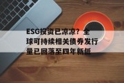 ESG投资已凉凉?全球可持续相关债券发行量已回落至四年新低 ESG投资已凉凉?全球可持续相关债券发行量已回落至四年新低