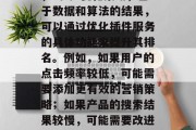 插件网站排名在当今互联网世界中扮演着越来越重要的角色。随着网络技术的飞速发展和移动设备的普及,人们越来越依赖于互联网进行各种活动。其中,插件网站排名就是在这种背景下产生的一个现象。那么,插件网站排名具体是怎么实现的呢?又有哪些因素影响了插件网站排名呢?,插件网站排名,一种新的互联网运营模式,插件网站排名,现代互联网运营新模式,如何实现插件网站排名?,(1)收集数据,首先,需要搜集有关插件网站的实时数据,包括用户量、活跃度、活跃时间等,以便分析其表现。,(2)设置算法,对于用户行为,可以使用机器学 插件网站排名在当今互联网世界中扮演着越来越重要的角色。随着网络技术的飞速发展和移动设备的普及,人们越来越依赖于互联网进行各种活动。其中,插件网站排名就是在这种背景下产生的一个现象。那么,插件网站排名具体是怎么实现的呢?又有哪些因素影响了插件网站排名呢?,插件网站排名,一种新的互联网运营模式,插件网站排名,现代互联网运营新模式,如何实现插件网站排名?,(1)收集数据,首先,需要搜集有关插件网站的实时数据,包括用户量、活跃度、活跃时间等,以便分析其表现。,(2)设置算法,对于用户行为,可以使用机器学