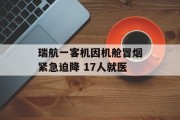 瑞航一客机因机舱冒烟紧急迫降 17人就医 瑞航一客机因机舱冒烟紧急迫降 17人就医