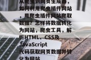 从爬虫到网页生成器，如何利用爬虫插件网站，用爬虫插件网站爬取数据？怎样将数据转化为网站，爬虫工具，解析HTML、CSS及JavaScript代码获取网页数据并转化为网站