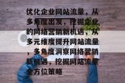 优化企业网站流量,从多角度出发,挖掘企业的网络营销新机遇,从多元维度提升网站流量,多角度洞察网络营销新机遇,挖掘网站流量全方位策略 优化企业网站流量,从多角度出发,挖掘企业的网络营销新机遇,从多元维度提升网站流量,多角度洞察网络营销新机遇,挖掘网站流量全方位策略