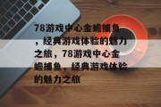 78游戏中心金蟾捕鱼，经典游戏体验的魅力之旅，78游戏中心金蟾捕鱼，经典游戏体验的魅力之旅