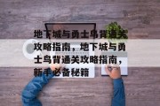 地下城与勇士鸟背通关攻略指南,地下城与勇士鸟背通关攻略指南,新手必备秘籍