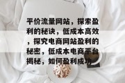 平价流量网站,探索盈利的秘诀,低成本高效,探究电商网站盈利的秘密,低成本电商平台揭秘,如何盈利成功 平价流量网站,探索盈利的秘诀,低成本高效,探究电商网站盈利的秘密,低成本电商平台揭秘,如何盈利成功