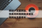 揭秘IP流量网站,如何高效利用网络资源实现网站流量增长 揭秘IP流量网站,如何高效利用网络资源实现网站流量增长