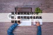 深入解析网站SEO分析,提升网站排名的关键策略 深入解析网站SEO分析,提升网站排名的关键策略
