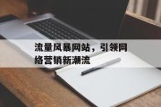 流量风暴网站,引领网络营销新潮流 流量风暴网站,引领网络营销新潮流
