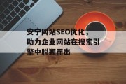 安宁网站SEO优化,助力企业网站在搜索引擎中脱颖而出 安宁网站SEO优化,助力企业网站在搜索引擎中脱颖而出