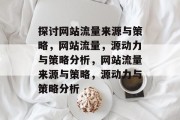 探讨网站流量来源与策略,网站流量,源动力与策略分析,网站流量来源与策略,源动力与策略分析