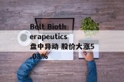 Bolt Biotherapeutics盘中异动 股价大涨5.08% Bolt Biotherapeutics盘中异动 股价大涨5.08%