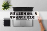 网站流量提升策略,专家揭秘高效引流之道 网站流量提升策略,专家揭秘高效引流之道