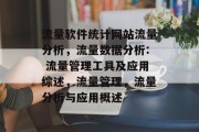 流量软件统计网站流量分析,流量数据分析: 流量管理工具及应用综述,流量管理,流量分析与应用概述 流量软件统计网站流量分析,流量数据分析: 流量管理工具及应用综述,流量管理,流量分析与应用概述