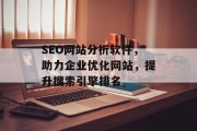 SEO网站分析软件，助力企业优化网站，提升搜索引擎排名