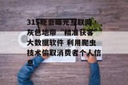 315晚会曝光互联网灰色地带“精准获客”大数据软件 利用爬虫技术偷取消费者个人信息