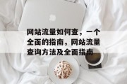 网站流量如何查,一个全面的指南,网站流量查询方法及全面指南 网站流量如何查,一个全面的指南,网站流量查询方法及全面指南