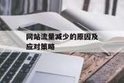网站流量减少的原因及应对策略 网站流量减少的原因及应对策略