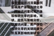 探究网站访问流量如何影响用户体验与转化率,网站访问量对用户体验和转化率的影响,现状、趋势与策略分析,网站访问量,用户体验与转化率的关键因素分析及其影响机制研究 探究网站访问流量如何影响用户体验与转化率,网站访问量对用户体验和转化率的影响,现状、趋势与策略分析,网站访问量,用户体验与转化率的关键因素分析及其影响机制研究