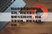 网站收集流量的策略和实践,网站流量优化,策略与实践分析,网站流量管理,策略与实践分析 网站收集流量的策略和实践,网站流量优化,策略与实践分析,网站流量管理,策略与实践分析