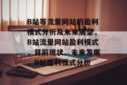 B站等流量网站的盈利模式分析及未来展望,B站流量网站盈利模式,目前现状、未来发展,B站盈利模式分析 B站等流量网站的盈利模式分析及未来展望,B站流量网站盈利模式,目前现状、未来发展,B站盈利模式分析