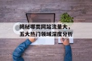 揭秘哪类网站流量大，五大热门领域深度分析