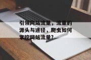 引领网站流量,流量的源头与途径,爬虫如何掌控网站流量? 引领网站流量,流量的源头与途径,爬虫如何掌控网站流量?