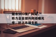 丽水SEO推广网站,助力企业提升网络曝光度,抢占市场先机 丽水SEO推广网站,助力企业提升网络曝光度,抢占市场先机