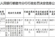 鹤壁农村商业银行因未按规定履行客户身份识别义务被罚25万元 鹤壁农村商业银行因未按规定履行客户身份识别义务被罚25万元