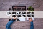 如何准确识别和判断网站流量,网站流量判断,如何精确识别与判断网站流量? 如何准确识别和判断网站流量,网站流量判断,如何精确识别与判断网站流量?