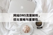 网站DNS流量解析,优化策略与重要性 网站DNS流量解析,优化策略与重要性