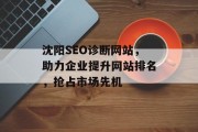 沈阳SEO诊断网站,助力企业提升网站排名,抢占市场先机 沈阳SEO诊断网站,助力企业提升网站排名,抢占市场先机