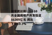 国家统计局:1—10月全国房地产开发投资86309亿元 同比下降10.3% 国家统计局:1—10月全国房地产开发投资86309亿元 同比下降10.3%