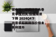 锂电池:隔膜环节内卷竞争压力大 价格加速下降 2024Q4下游需求超预期但价格未有利提升 锂电池:隔膜环节内卷竞争压力大 价格加速下降 2024Q4下游需求超预期但价格未有利提升
