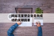 网站流量使企业走向成功的关键因素 网站流量使企业走向成功的关键因素