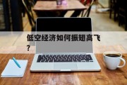 低空经济如何振翅高飞? 低空经济如何振翅高飞?