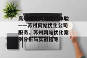 高效提升网站用户体验——苏州网站优化公司服务，苏州网站优化案例分析与实战指导
