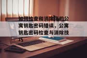 如何检查和消除你的公寓钥匙密码错误,公寓钥匙密码检查与消除技巧 如何检查和消除你的公寓钥匙密码错误,公寓钥匙密码检查与消除技巧